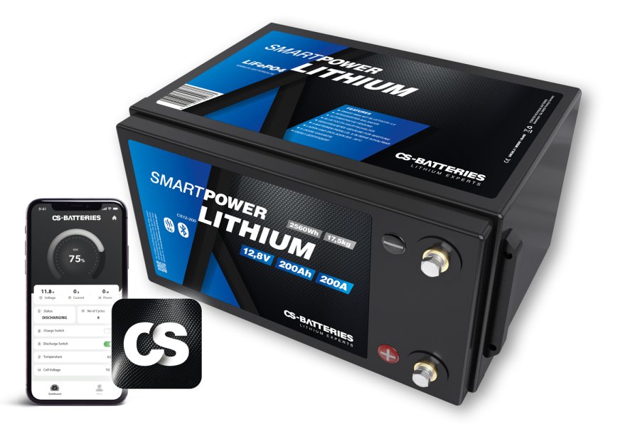 Smart Power Lithium Accu 200Ah 12,8V BT Slimme BMS 2.1