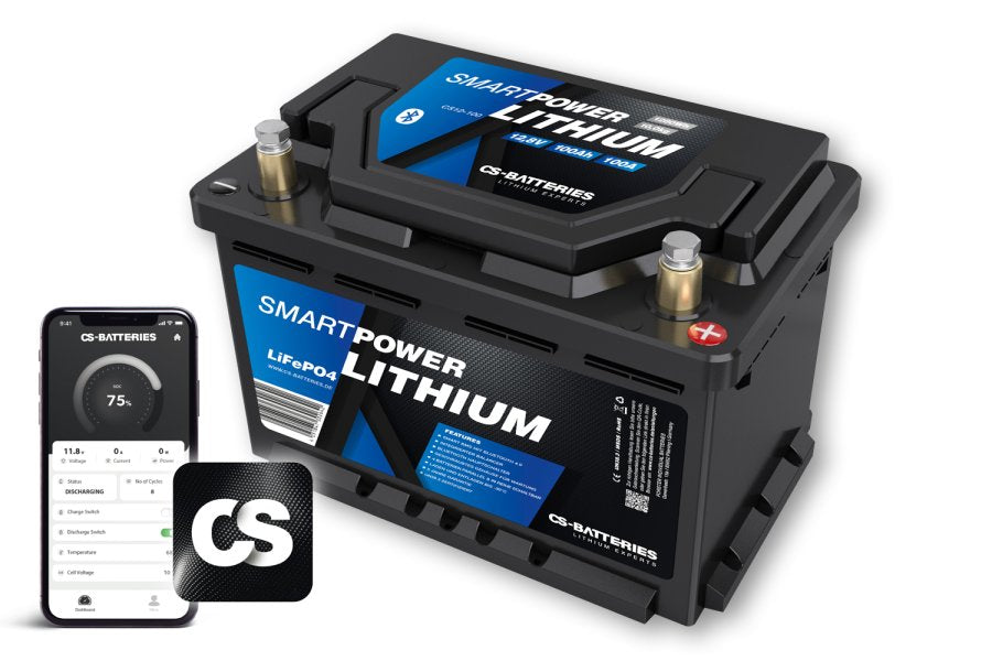 Smart Power Lithium Accu 100Ah 12,8V BT Slimme BMS 2.1