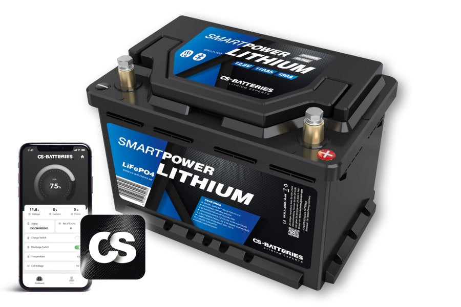 Smart power Lithium Accu 110Ah 12,8V BT Slimme BMS 2.1