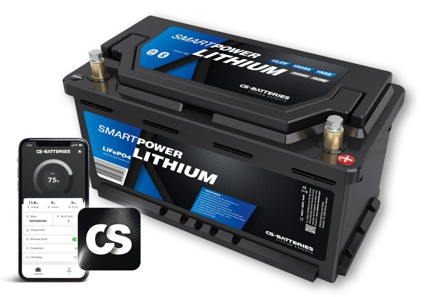 Smart Power Lithium Accu 150Ah 12,8V BT Slimme BMS 2.1