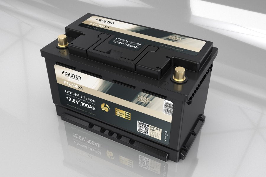 Forster Lithium Accu Premium 100Ah 12,8V Bluetooth BMS XB1